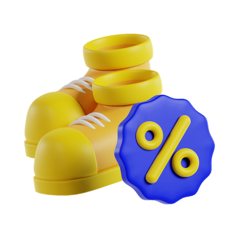 Venta de zapatos  3D Icon