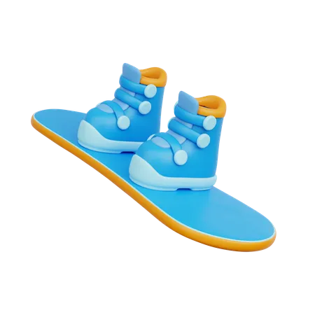 Zapatos de snowboard  3D Icon