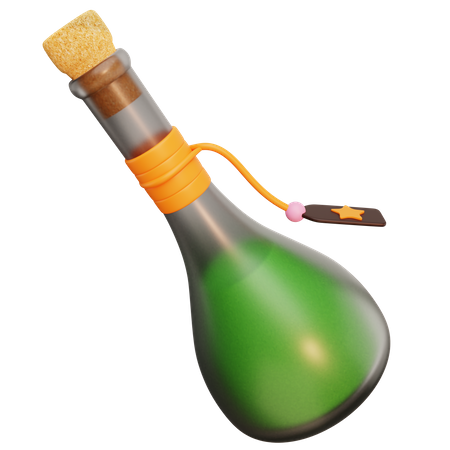 Zaubertrankflasche  3D Illustration