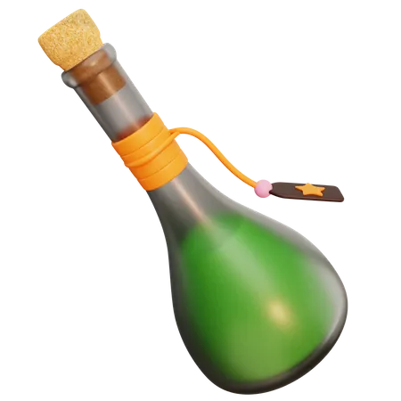 Zaubertrankflasche  3D Illustration