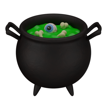 Zaubertrank im Kessel  3D Icon