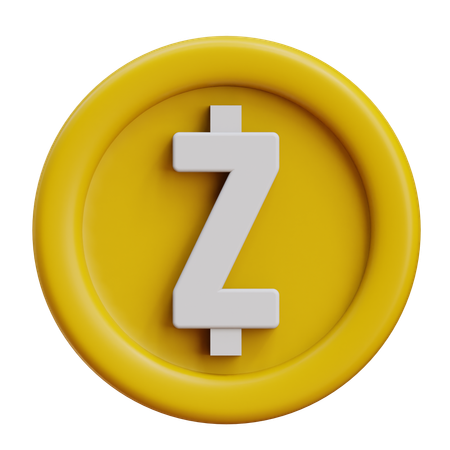 Zcash  3D Icon