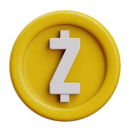 Zcash  3D Icon