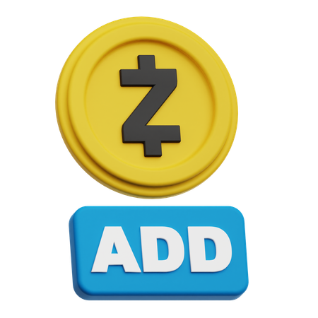 Zcash Add  3D Icon
