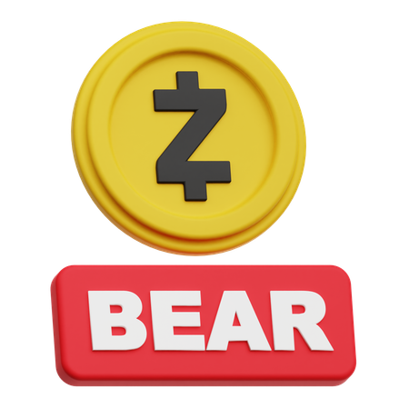 Zcash Bear  3D Icon