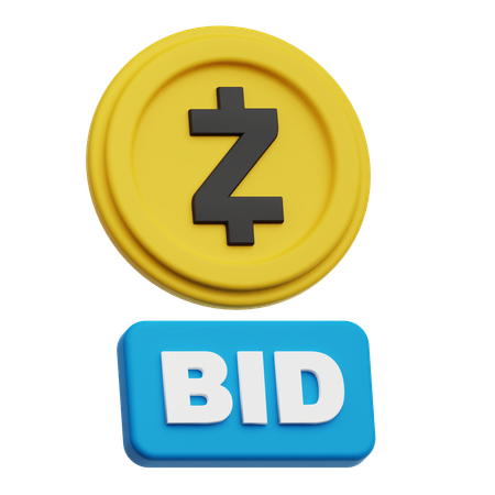 Zcash入札  3D Icon
