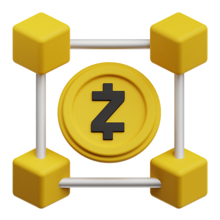 Zcash Blockchain  3D Icon