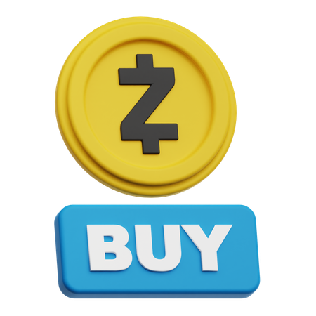 Zcash Buy  3D Icon