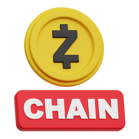 Zcash Chain  3D Icon