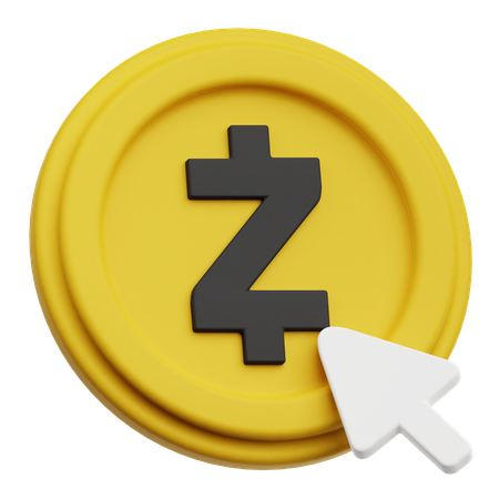 Zcash Click  3D Icon