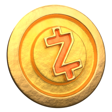 Zcash Coin  3D Icon