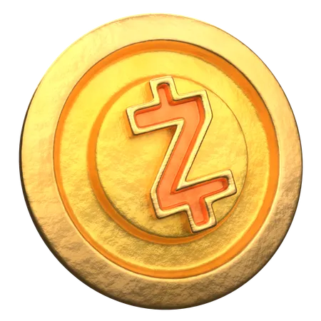 Zcash Coin  3D Icon