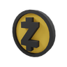 zcash coin 3d logos
