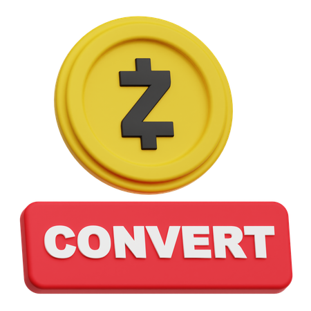 Zcash Convert  3D Icon