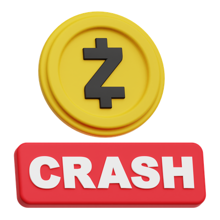 Zcash Crash  3D Icon