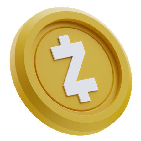 Zcash 暗号  3D Icon