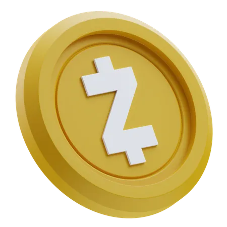 Zcash 暗号  3D Icon