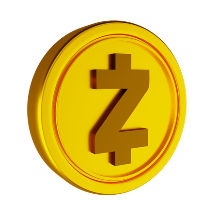 Zcash Crypto Coin  3D Icon