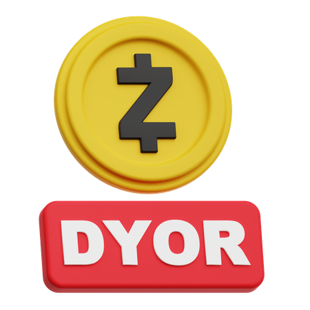 Zcash Dyor  3D Icon