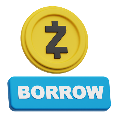 Empréstimo zcash  3D Icon