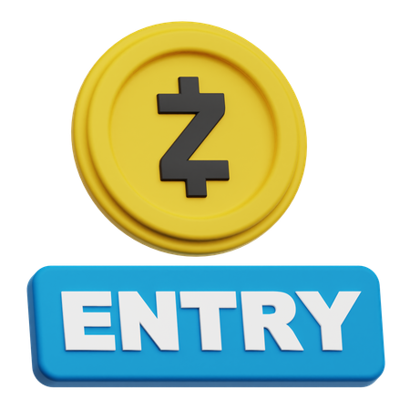 Zcash Entry  3D Icon