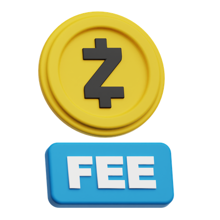 Zcash Fee  3D Icon