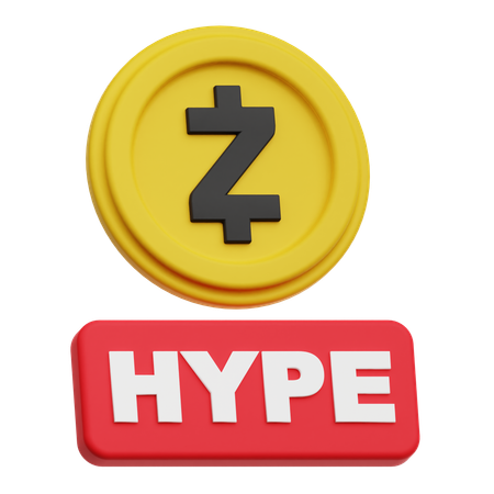 Zcash Hype  3D Icon
