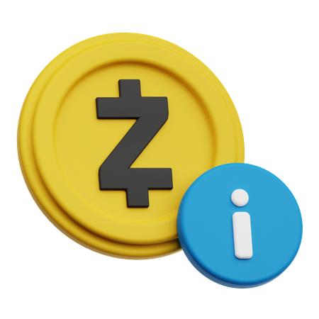 Zcash Info  3D Icon