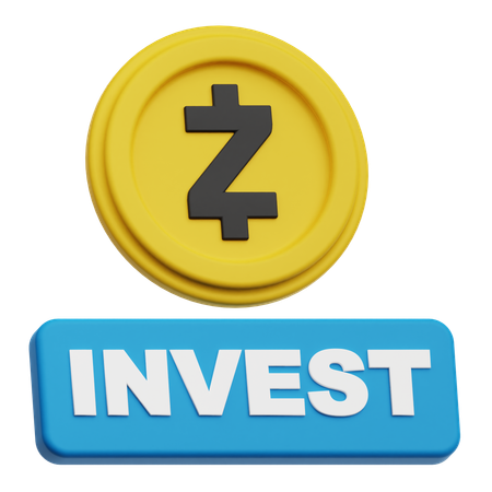 Zcash Invest  3D Icon