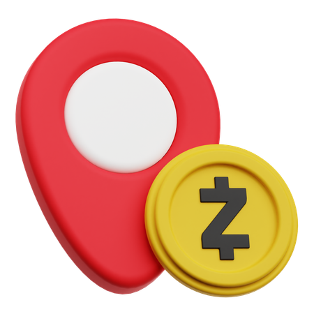 Zcash Location  3D Icon