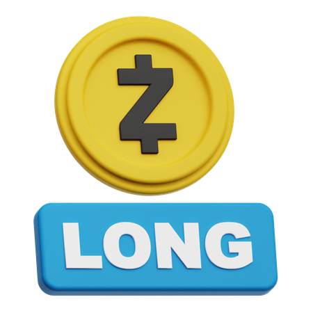 Zcash Long  3D Icon