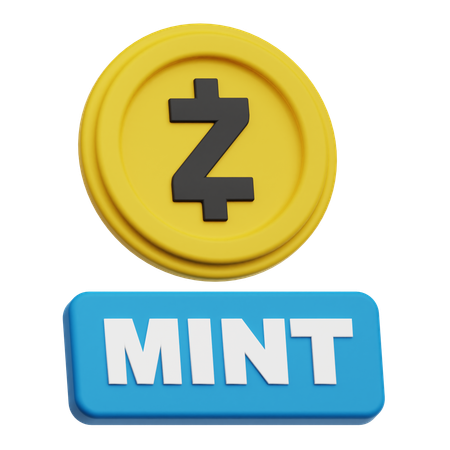 Zcash Mint  3D Icon