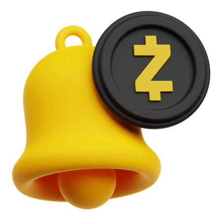 Zcash Notification  3D Icon