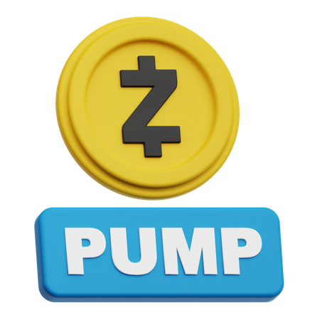 Zcash Pump  3D Icon