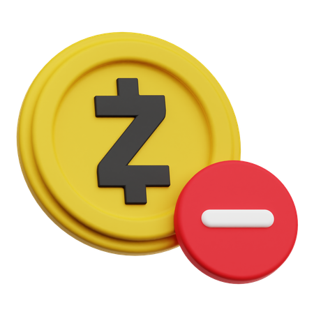 Zcash Remove  3D Icon