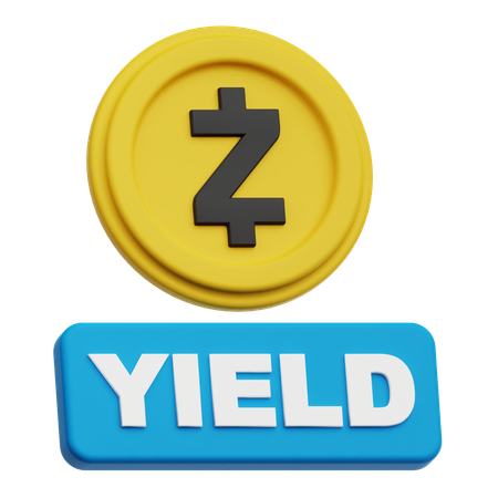 Rendimento do zcash  3D Icon