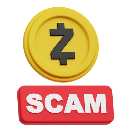 Zcash Scam  3D Icon