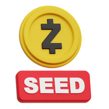 Zcash Seed  3D Icon