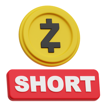 Zcash Short  3D Icon