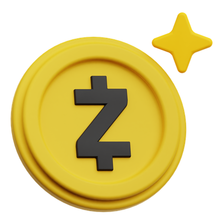Zcash Token  3D Icon