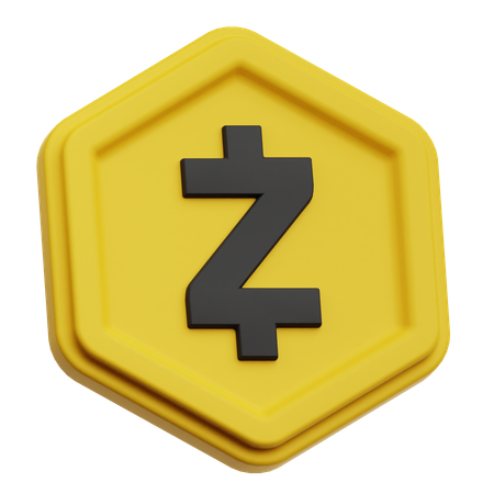 Zcash Token  3D Icon