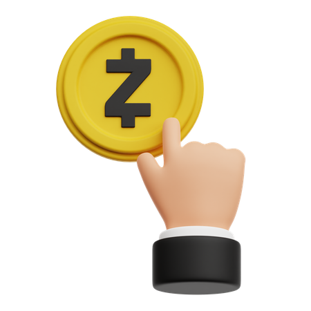 Zcash Touch  3D Icon