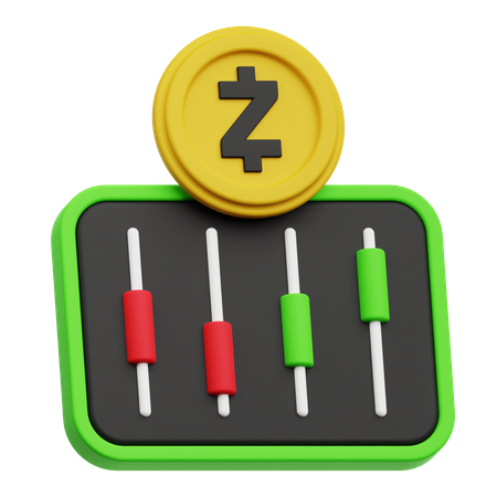 Zcash Trading  3D Icon