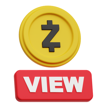 Zcash View  3D Icon