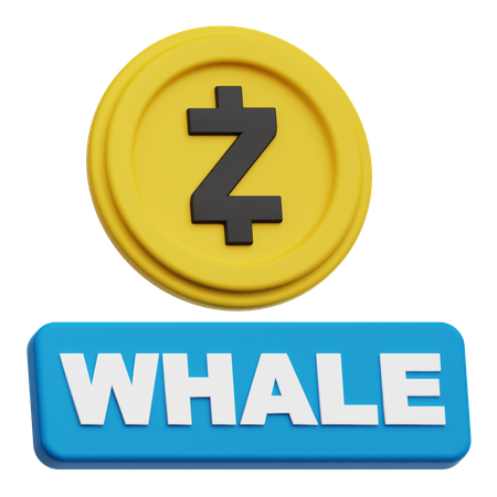Zcash Whale  3D Icon