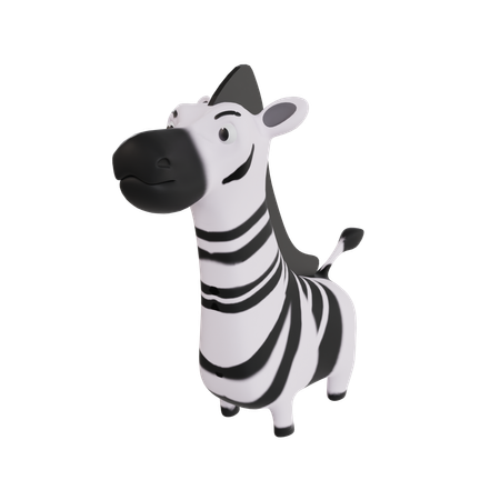 Zebra  3D Icon
