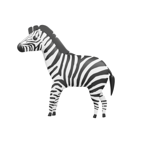 Zebra  3D Icon