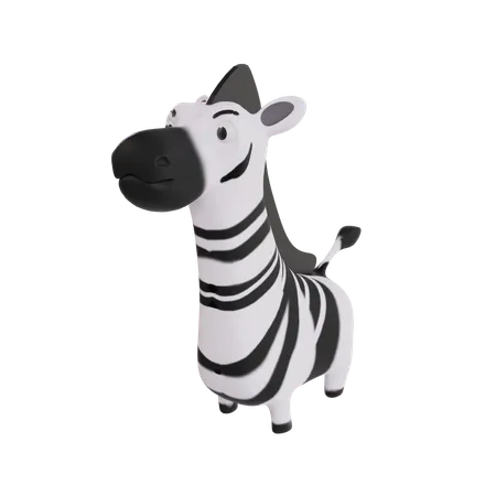 Zebra  3D Icon