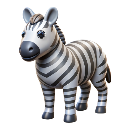 Zebra  3D Icon