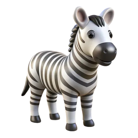 Zebra  3D Icon